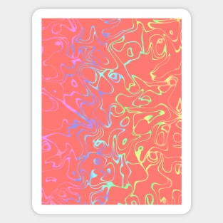 CORAL Abstract Sticker